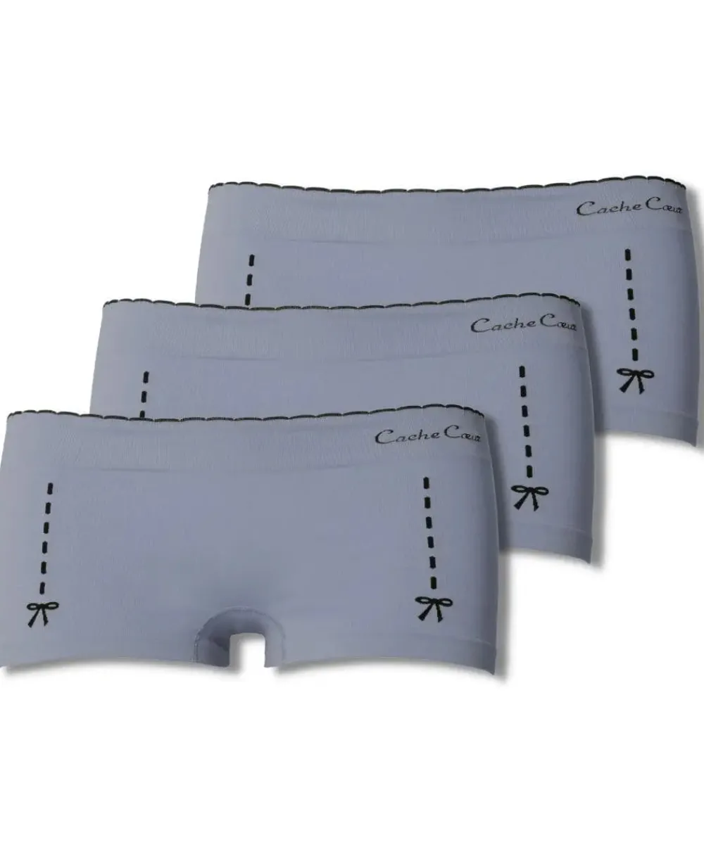 Cache Cœur Bundles / Pack / Lots|Bundles / Pack / Lots-Lot de 3 Shorty de grossesse Illusion gris