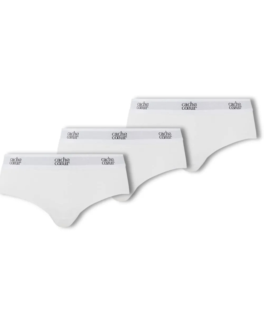 Cache Cœur Bundles / Pack / Lots|Bundles / Pack / Lots-Lot de 3 shorty Life Blanc