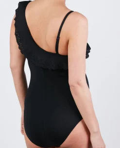 Cache Cœur Maillots De Bain De Grossesse|Maillots De Bain Allaitement-Maillot de bain de grossesse Bloom Noir