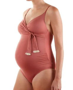 Cache Cœur Maillots De Bain De Grossesse|Maillots De Bain Allaitement-Maillot de bain de grossesse Manitoba Rose