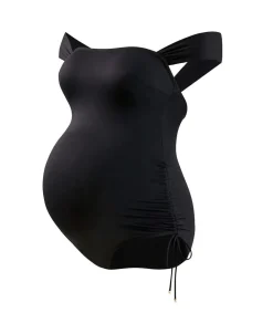 Cache Cœur Maillots De Bain De Grossesse|Maillots De Bain Allaitement-Maillot de bain de grossesse Toscane noir