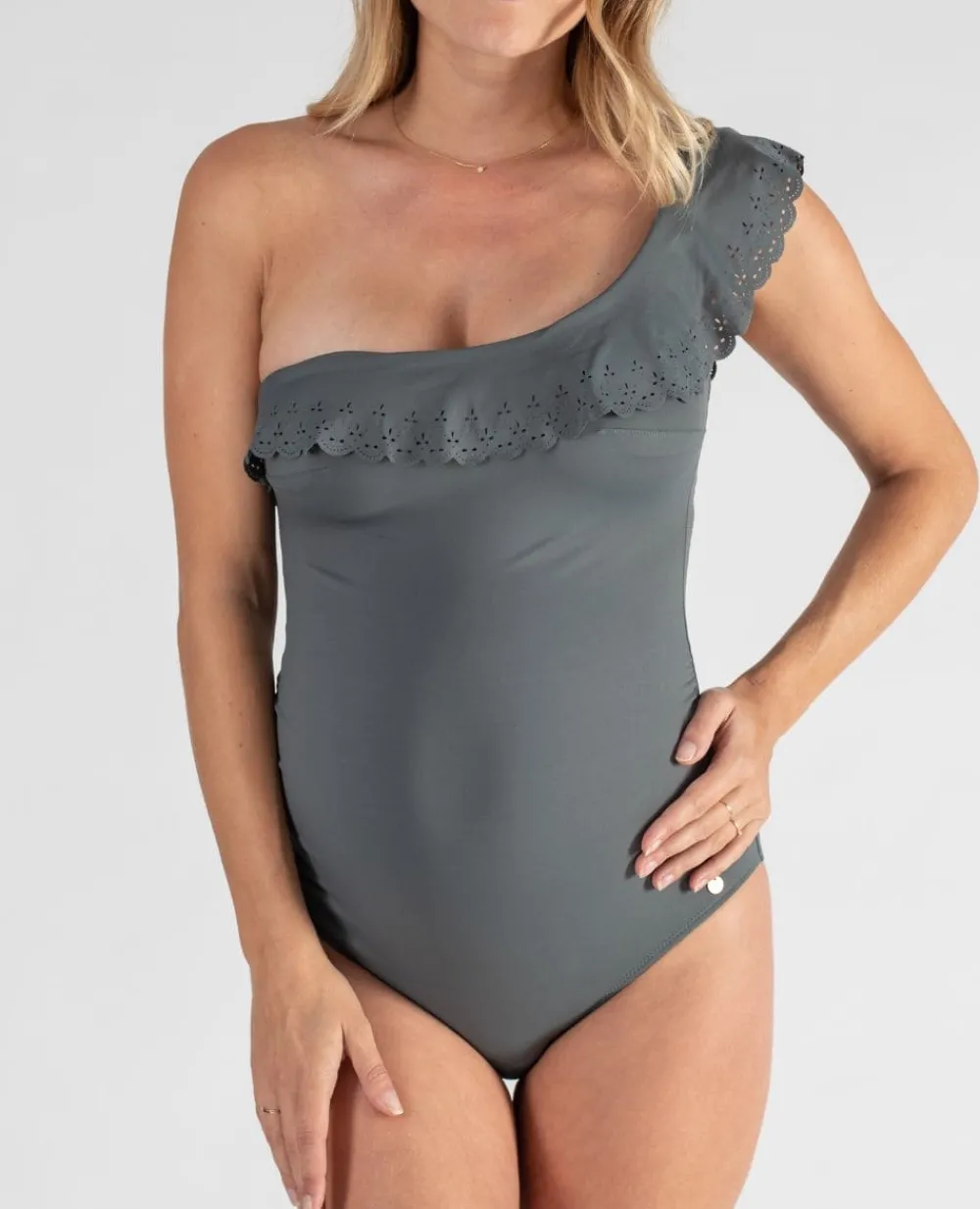 Cache Cœur Maillots De Bain De Grossesse|Maillots De Bain Allaitement-Maillot de bain de grossesse Bloom kaki Vert
