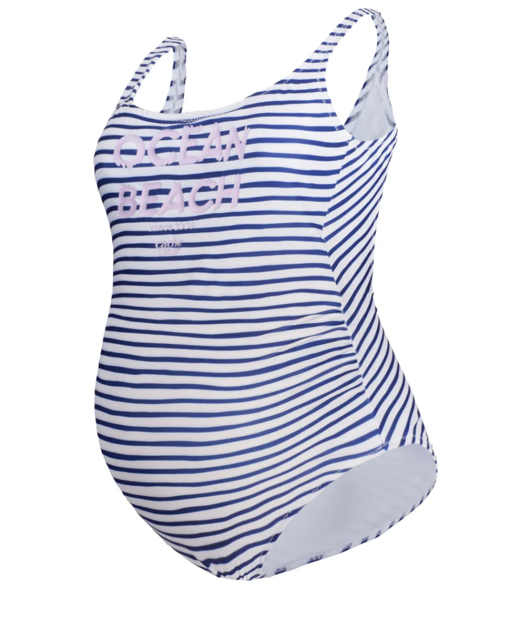 Cache Cœur Maillots De Bain De Grossesse|Maillots De Bain Allaitement-Maillot de bain de grossesse Ocean Beach blanc/marine