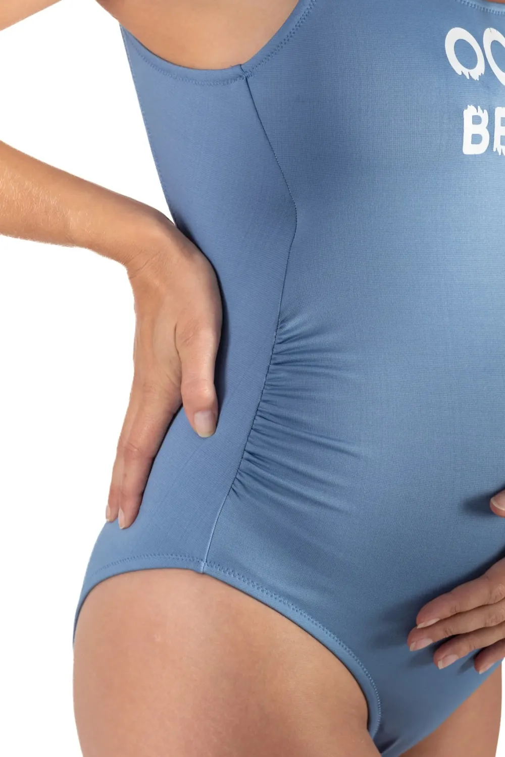Cache Cœur Maillots De Bain De Grossesse|Maillots De Bain Allaitement-Maillot de bain de grossesse Ocean Beach bleu