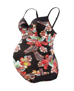 Cache Cœur Maillots De Bain De Grossesse|Maillots De Bain Allaitement-Maillot de bain de grossesse avec armatures Vahine multicolor Motif
