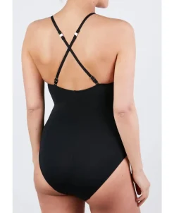 Cache Cœur Maillots De Bain De Grossesse|Maillots De Bain Allaitement-Maillot de bain de grossesse Brisbane noir