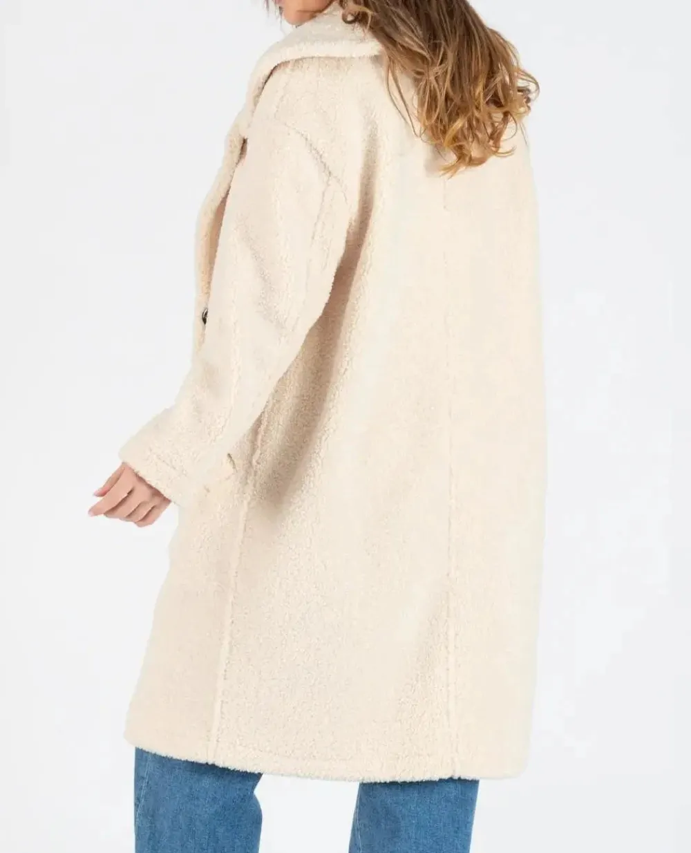 Cache Cœur Vestes & Manteaux-Manteau long de maternité oversize Léonie beige