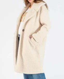 Cache Cœur Vestes & Manteaux-Manteau long de maternité oversize Léonie beige