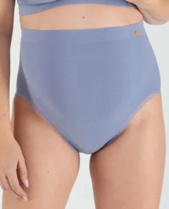 Cache Cœur Culottes De Grossesse|Culottes Et Shortys-Maxi culotte de grossesse sans couture Organic et Bleu