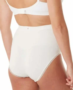 Cache Cœur Culottes De Grossesse|Culottes Et Shortys-Maxi culotte de grossesse sans couture Organic naturel Blanc