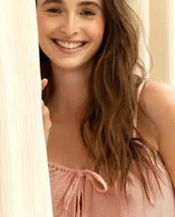 Cache Cœur Homewear|Nuisettes Grossesse-Nuisette de grossesse et d'allaitement Trousseau Corail