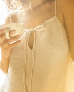 Cache Cœur Homewear|Nuisettes Grossesse-Nuisette de grossesse et d'allaitement Trousseau Beige