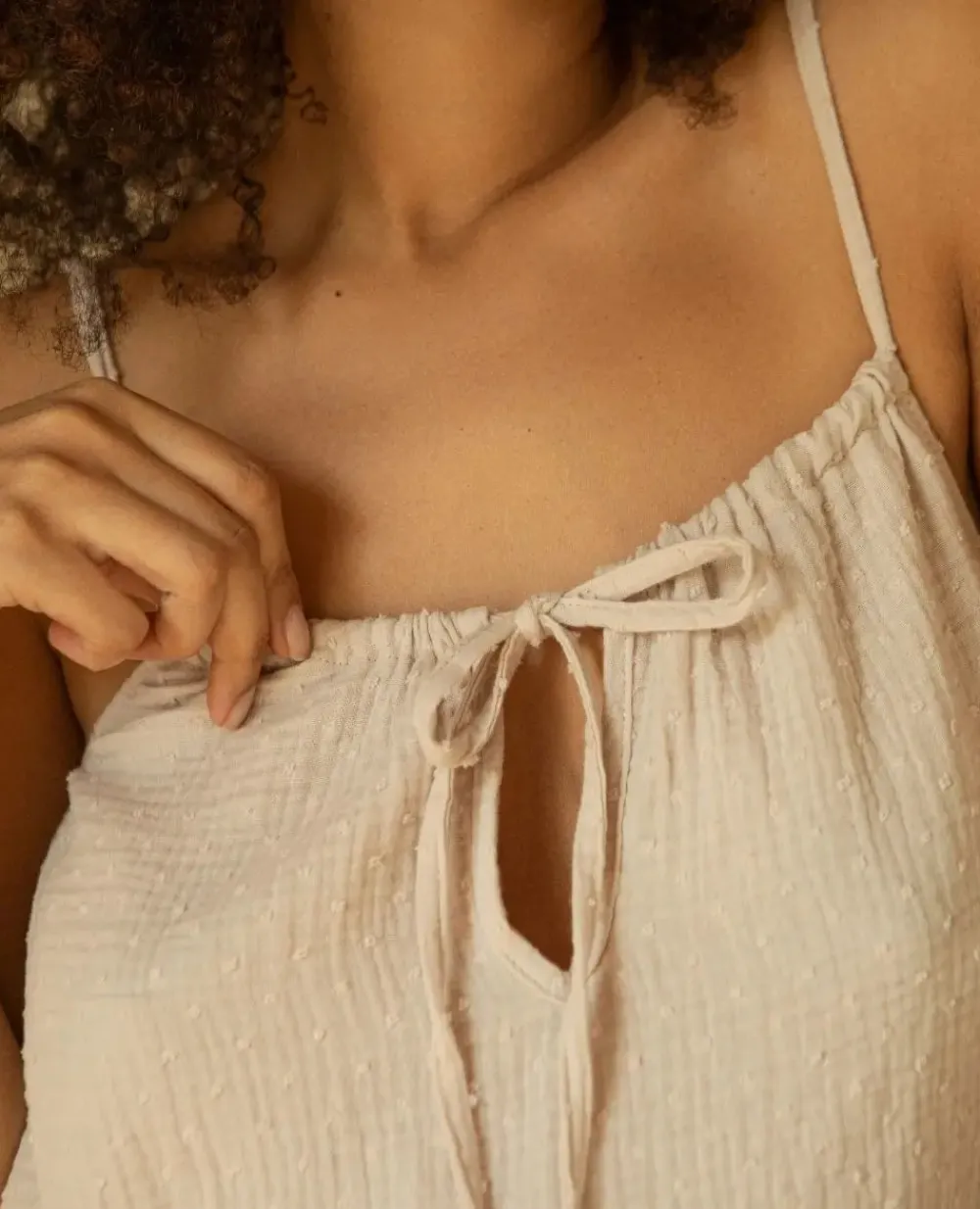 Cache Cœur Homewear|Nuisettes Grossesse-Nuisette de grossesse et d'allaitement Trousseau Beige