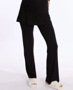 Cache Cœur Homewear|Pyjamas Grossesse-Pantalon de maternité Louna noir