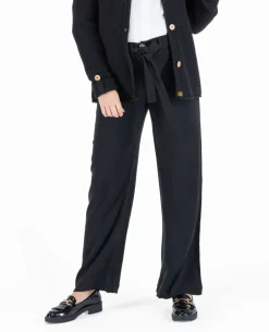Cache Cœur Pantalons, Jupes & Shorts|Jeans-Pantalon large de grossesse Betty noir