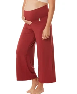 Cache Cœur Homewear|Pyjamas Grossesse-Pantalon 7/8ème de grossesse Origin terracotta