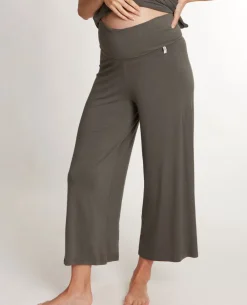 Cache Cœur Homewear|Pyjamas Grossesse-Pantalon 7/8ème de grossesse Origin kaki