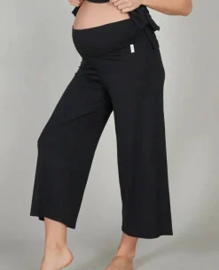 Cache Cœur Homewear|Pyjamas Grossesse-Pantalon 7/8ème de grossesse Origin Noir