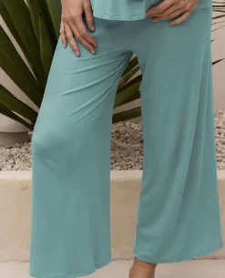 Cache Cœur Homewear|Pyjamas Grossesse-Pantalon 7/8ème de grossesse Origin ocean