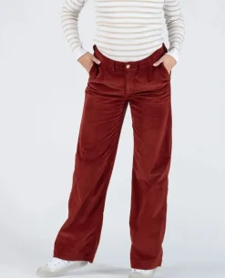 Cache Cœur Pantalons, Jupes & Shorts|Jeans-Pantalon velours de grossesse Clyde havane