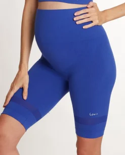 Cache Cœur Sportswear De Maternité|Collants Et Leggings De Grossesse-Panty de sport et de grossesse Woma bleu électrique
