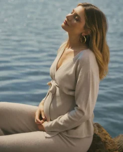 Cache Cœur Pulls D'allaitement|Chemises Et Tops D'allaitement-Pull de maternité Beverly