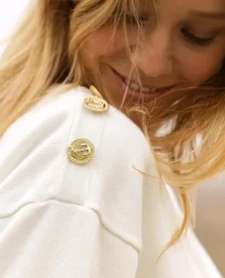 Cache Cœur Pulls D'allaitement|Hauts-Pull marin de grossesse Molene ivoire