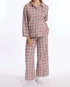 Cache Cœur Homewear|Pyjamas Grossesse-Pyjama de grossesse et d’allaitement Teddy gris