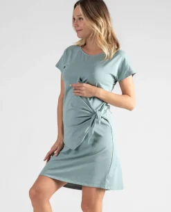 Cache Cœur Robes Et Combinaisons De Maternité|Robes-Robe courte de grossesse et d’allaitement Matelot