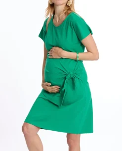 Cache Cœur Robes Et Combinaisons De Maternité|Robes-Robe courte de grossesse et d’allaitement Matelot vert