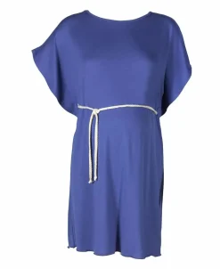 Cache Cœur Robes Et Combinaisons De Maternité|Robes-Robe de plage Beachwear indigo Bleu