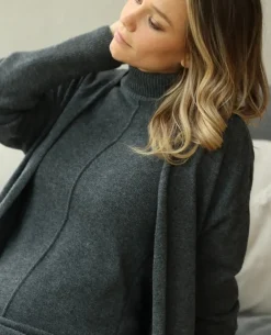 Cache Cœur Robes Et Combinaisons De Maternité|Robes-Robe pull cachemire grossesse et allaitement Adele