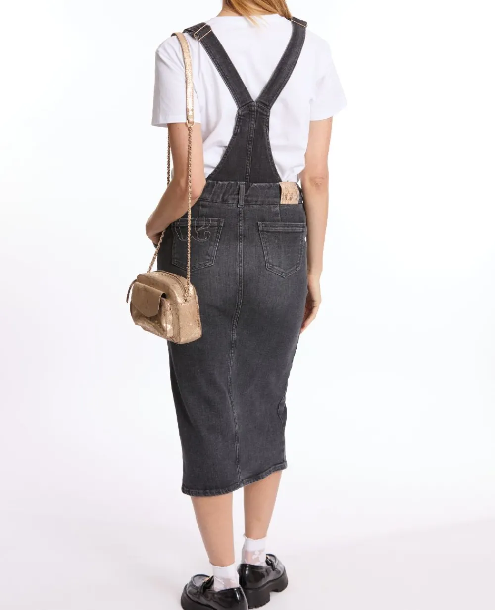 Cache Cœur Jeans-Salopette de grossesse Emma gris used