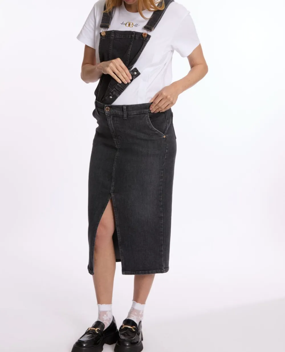Cache Cœur Jeans-Salopette de grossesse Emma gris used