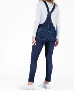 Cache Cœur Salopettes & Combinaisons|Jeans-Salopette de grossesse en jean Sharon brut