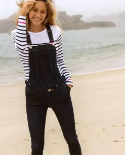 Cache Cœur Salopettes & Combinaisons|Jeans-Salopette de grossesse en jean Sharon brut