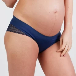 Cache Cœur Culottes De Grossesse|Culottes Et Shortys-Shorty de grossesse Serena Marine