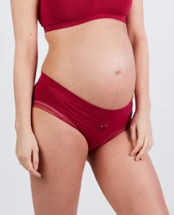 Cache Cœur Culottes De Grossesse|Culottes Et Shortys-Slip taille basse Milk Bordeaux