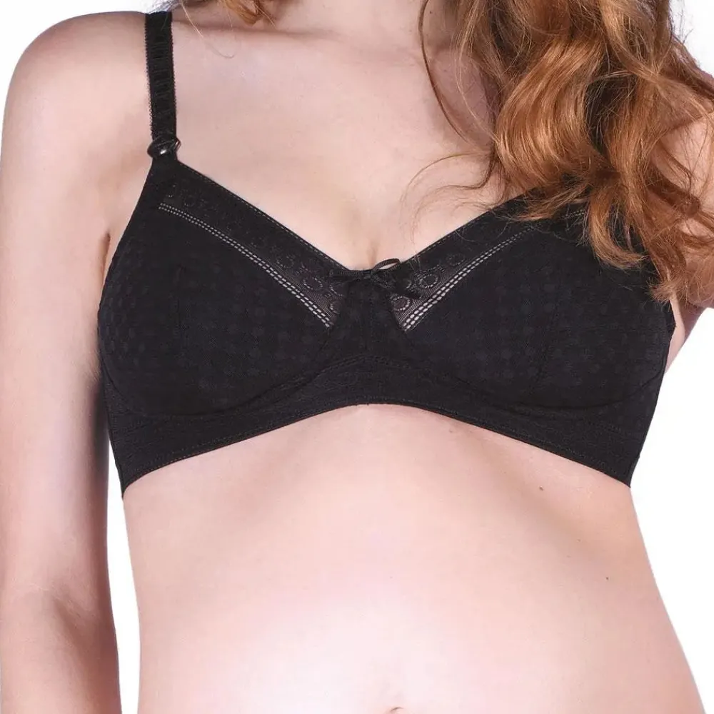 Cache Cœur Soutiens-gorge Avec Armatures|Soutiens-gorge Avec Armature-Soutien gorge de grossesse et d'allaitement MOSAIC Noir