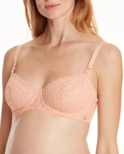 Cache Cœur Soutiens-gorge Avec Armatures|Soutiens-gorge Avec Armature-Soutien-gorge de grossesse et d’allaitement Bliss Pêche