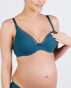 Cache Cœur Soutiens-gorge Avec Armatures|Soutiens-gorge Avec Armature-Soutien-gorge de grossesse et d'allaitement Milk Vert
