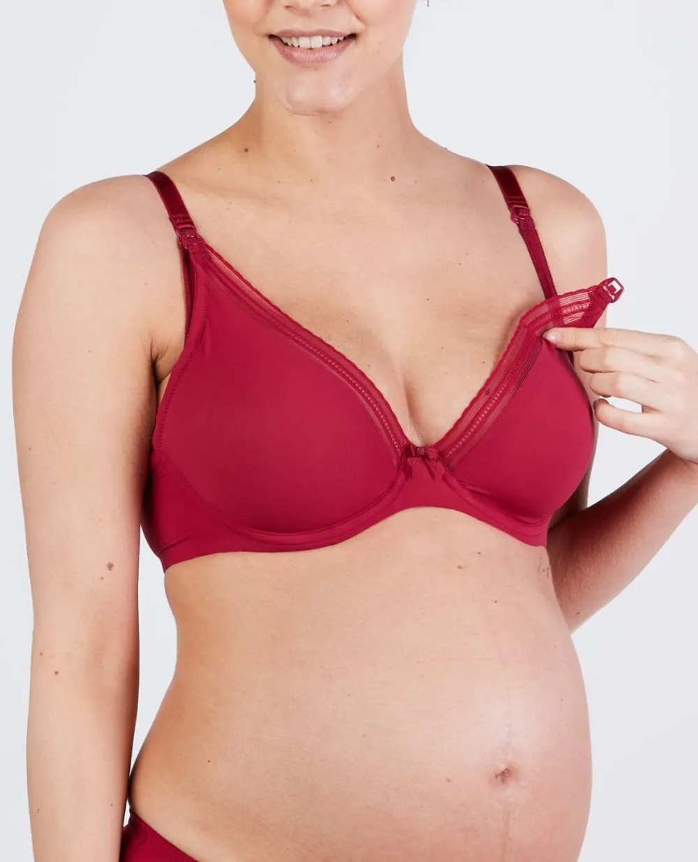 Cache Cœur Soutiens-gorge Avec Armatures|Soutiens-gorge Avec Armature-Soutien-gorge de grossesse et d'allaitement Milk Bordeaux