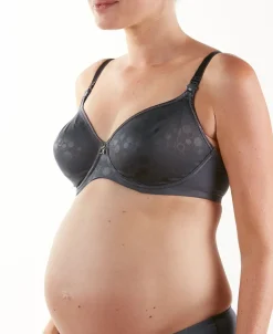 Cache Cœur Soutiens-gorge Avec Armatures|Soutiens-gorge Avec Armature-Soutien-gorge de grossesse et d'allaitement Gloss Ardoise Bleu