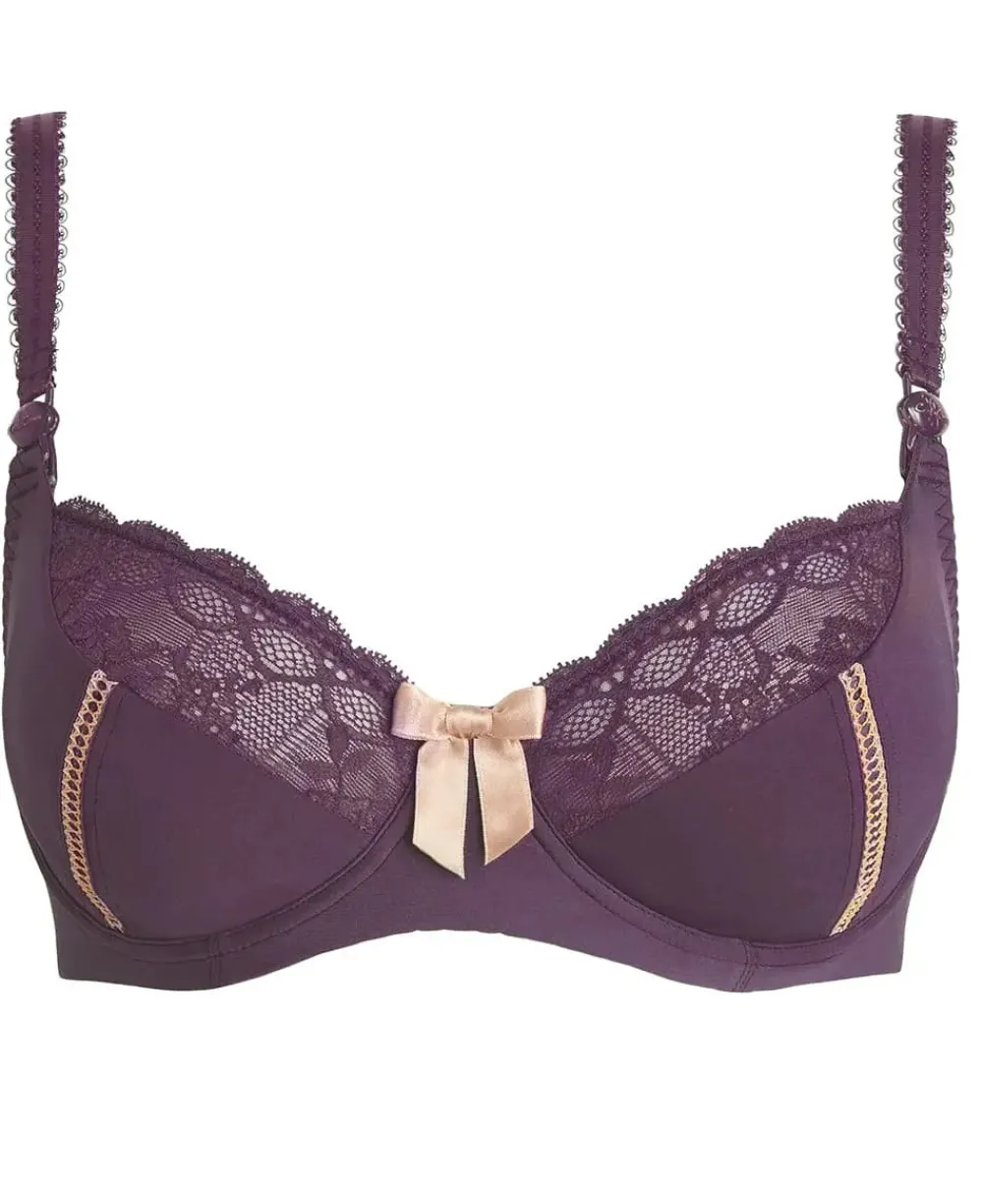 Cache Cœur Soutiens-gorge Avec Armatures|Soutiens-gorge Avec Armature-Soutien-gorge de grossesse et d'allaitement Lisa figue Violet