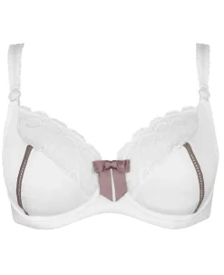 Cache Cœur Soutiens-gorge Avec Armatures|Soutiens-gorge Avec Armature-Soutien-gorge de grossesse et d'allaitement LISA perle Blanc