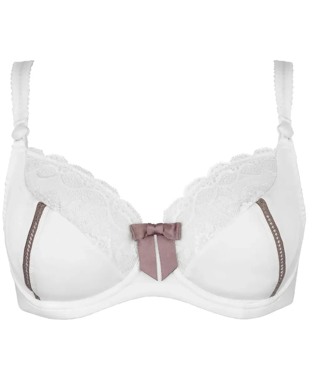 Cache Cœur Soutiens-gorge Avec Armatures|Soutiens-gorge Avec Armature-Soutien-gorge de grossesse et d'allaitement LISA perle Blanc