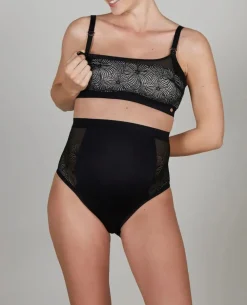 Cache Cœur Soutiens-gorge Sans Armatures|Soutiens-gorge Sans Armatures-Soutien-gorge de grossesse et d’allaitement sans armature DAHLIA noir