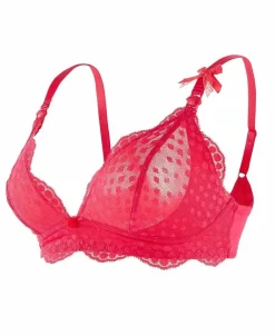 Cache Cœur Soutiens-gorge Avec Armatures|Soutiens-gorge Avec Armature-Soutien-gorge triangle de grossesse et d'allaitement LOLLYPOP grenadine Rouge