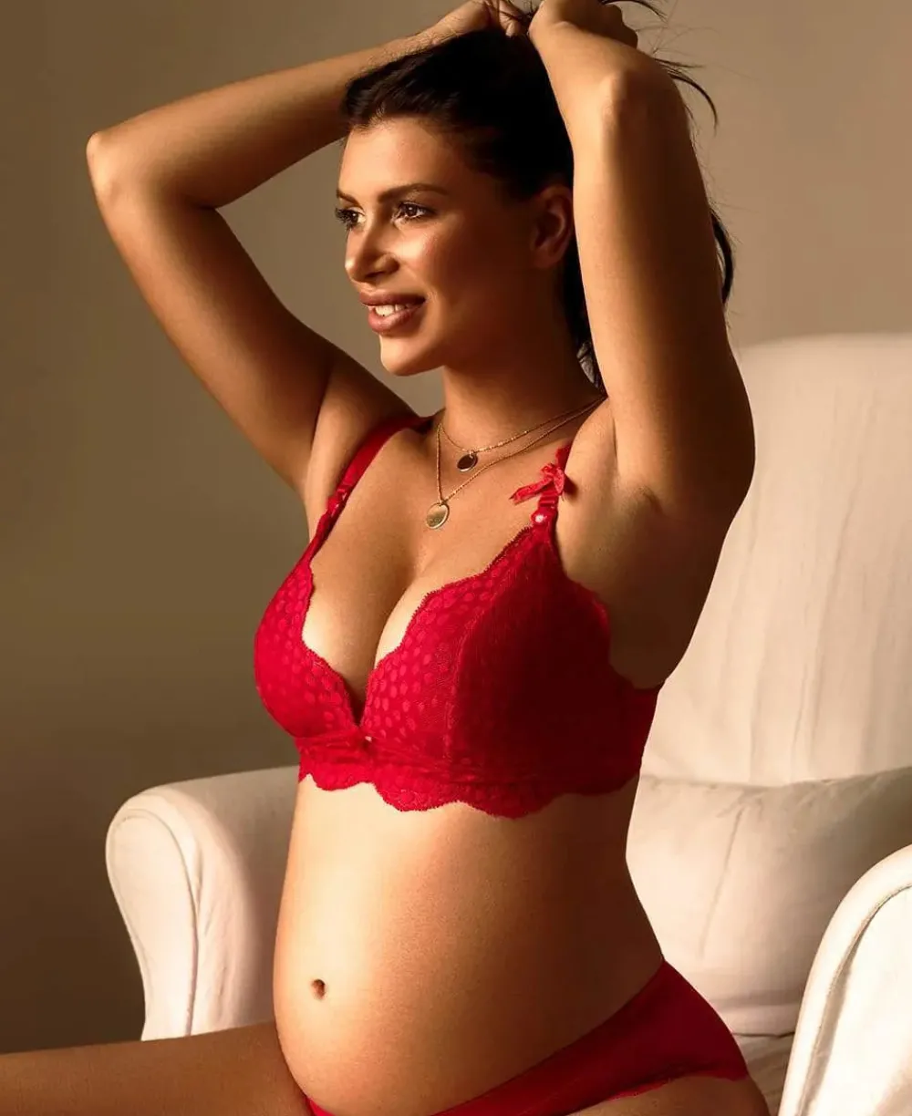 Cache Cœur Soutiens-gorge Avec Armatures|Soutiens-gorge Avec Armature-Soutien-gorge triangle de grossesse et d'allaitement LOLLYPOP grenadine Rouge