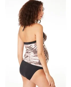 Cache Cœur Maillots De Bain De Grossesse|Maillots De Bain Allaitement-Tankini de grossesse Kenya Motif